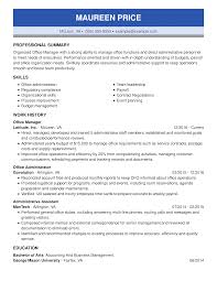 Two entry level office manager resume examples: Office Manager Resume Example Tips Myperfectresume