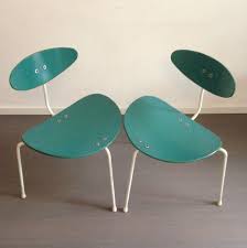 2 X Unicorn Dinner Chair By Ernest Race 1950s