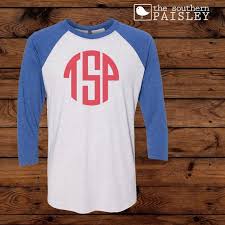 monogram next level youth raglan t shirt