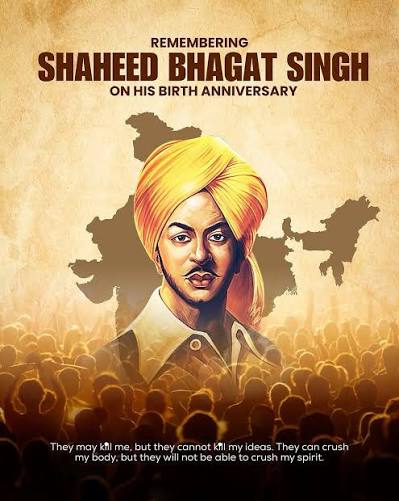 Today we honor Shaheed Bhagat Singh; the fearless revolutionary who gave his youth for India's freedom. His courage still ignites millions.🇮🇳 . # BhagatSingh