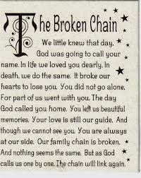 The Broken Chain Grief Quotes Nephew Quotes I Miss My Sister