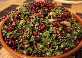 تبولة الجرجير والكسكسي بالصور من Raghad Recipes Recipe Cookout Food Layered Salad Recipes Egyptian Food