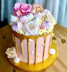 Check spelling or type a new query. Pink Gold Drip Cake 6 Inches Birthday Cakes French Macaroons Pastries Online