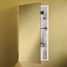 Although i could go without a shelf, a bathroom medicine cabinet was something i always wanted. Jensen Medicine Cabinet Flush Mount 16w X 36h In Frameless Medicine Cabinet 869p34whg Glass Shelves Broan Flush Mount