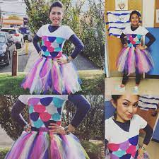 Rainbow Fish Costume Rainbowfish Diy Diytutu Diyscales Rainbow Fish Costume Fish Costume Kids Fish Costume