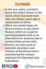 10 Lines On Flower For Students And Children In English A Plus Topper
