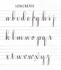 45 Hand Lettering Alphabet Chart