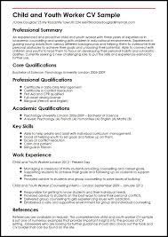 Able to function well as an independent worker with little to no supervision or as a member of a restaurant worker team. Child And Youth Worker Cv Example Myperfectcv