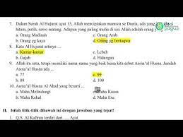 Soal uas pai kelas 4 sd semester 1 ganjil dan kunci jawaban 25 november 2017 19 maret 2020 bimbingan belajar brilian 3 komentar a. Soal Pts Pai Dan Bp Kelas 6 Semester 1 Th 2020 Youtube