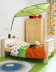 Just Got This In The Nursery So Fun We Are Hanging Monkeys From It Ikea Leaf Canopy Ikea Bed Bed