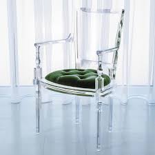 Global Views Products Marilyn Acrylic Arm Chair Emerald Green Acrylic Chair Acrylic Furniture Furniture