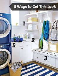 Breezy bay blue turns out that some beach somewhere is conveniently located right upstairs in this renovated attic laundry room. 5 Ways To Get This Look Pop Of Color In The Laundry Room Infarrantly Creative