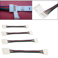 10 30 50 100cm 10mm 4 Pin Rgb Connector Cable Wire Extension Cord For Smd5050 Led Strip Light Extension Cord Led Strip Led Strip Lighting