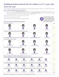 But how is it calculated? Childhood Asthma Control Test For Children 4 To 11 Years Know The Score