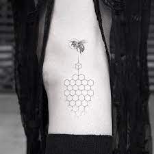 75 Cute Bee Tattoo Ideas Cuded Bee Tattoo Ideas Bee Tattoo Hexagon Tattoo