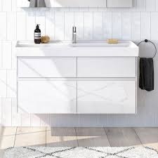 Paola 60cm gloss wall hung vanity unit in grey paola 60cm gloss floor vanity unit in grey. Vanity Units Reuter Com