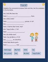 Saludos Y Despedidas Interactive And Downloadable Worksheet You Can Do The Exercises Online Or D Spanish Worksheets Spanish Exercises Activity Sheets For Kids