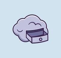 Cloud storage cartoon vector icon illustration | Premium Vector