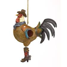 wooden birdhouses, outdoor hanging
