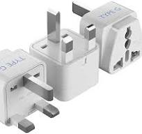 Amazon.com: Ceptics UK, Hong Kong, Ireland, UAE Travel Plug Adapter (Type  G) - 3 Pack [Grounded & Universal] (GP-7-3PK), White, Standard : Electronics