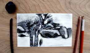 Parallel strokes with a thick pen give a textured edge. The Secret To Great Landscape Drawings Craftsy