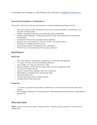 construction estimator
