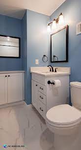 Bright Blue Bronze Blue Bathroom Walls Blue Bathroom Guest Bathroom Small