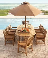 Design a functional entertaining space with these outdoor dining sets. Furniture Bristol Outdoor Teak 9 Pc Dining Set 118 X 47 Dining Table And 8 Dining Chairs Created For Macy S Reviews Furniture Macy S