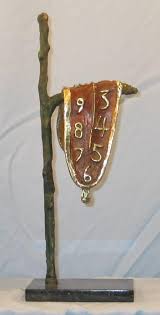Your feelings are the same. Melted Clock Magnificent Bronze Sculpture After Salvador Dali