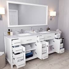 Browse our selection of cabinets single and double vanities. Caroline Parkway 78 Double Vanity Md 2178 Bathroom Vanities Virtu Usa