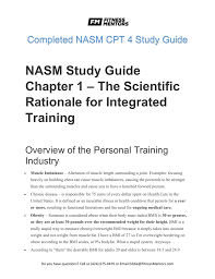 Nasm Study Guide Chapter 7 Flexibility Training