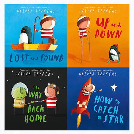 How to Catch a Star, The Way Back Home, Lost and Found, Up and Down 4 Books Collection Set by Oliver Jeffers - Fiction - Paperback