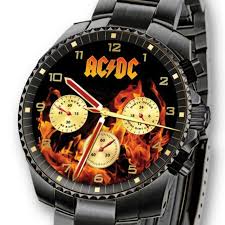 Ac Dc Back In Black Men S Watch