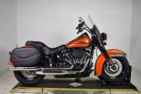 New 2020 Harley Davidson Softail Heritage Classic 114 Flhcs Softail In Riverside 20flhcsorngsil Riverside Harley Davidson