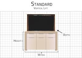 Increasing our kitchen cabinet sizes has helped us stay in tune with the modern fridge designs we come across on a daily basis, that are now made deeper. Tv Lift