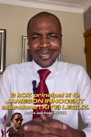 Causes du départ de Jameson Innocent de l'église