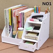 Diy Office School Supplies Desk Accessories Stationery Organizer File Tray Magazine Makeu Desk Organization Diy Stationery Organization Desk Accessories Office