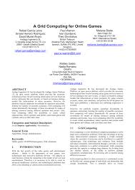 Achieveressays.com is the one place where you find help for all types of assignments. Pdf A Grid Computing For Online Games