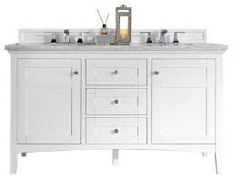 Bathroom vanities without tops are great for customizing the look of your vanity. James Martin Palisades 60 Double Vanity Transitional Bathroom Vanities And Sink Consoles By James Martin Furniture Houzz