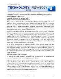 Enable to effectively take all of these things into consideration this unit of work on exposition writing has been carried out through a scaffolding literacy approach. Pdf Using Multimodal Communications For Critical Thinking Assignments Kiruthika Ragupathi Academia Edu