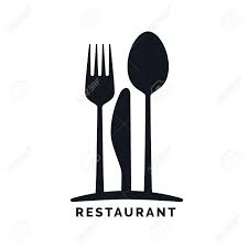Gastronomie Symbole De Restaurant Fourchette Couteau Et Cuillere Logo Modele Clip Art Libres De Droits Vecteurs Et Illustration Image 46527491