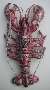 VAL Hunt of ArtHunt a creative recycling artist producing Sculptures, Wall  Hangings, Jewellery and Hats from drink cans and selected rubbish.