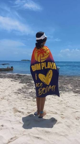 Partido de vóley playa en Boom Playa