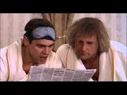 Dumb Dumber T H E Reading The Newspaper Scene Dumb And Dumber Jim Carrey Movies Epic Movie