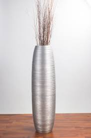 Worldmarket.com has been visited by 10k+ users in the past month Leewadee Tall Big Floor Standing Vase For Home Decor 36 Inches Mango Wood Silver Coloured Tall Floor Vases Large Floor Vase Floor Vase