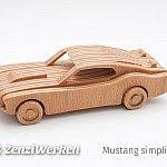 Seitenansicht Sperrholzmodell Carros Madeira