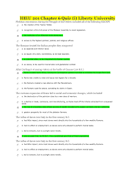 Hieu 201 Chapter 6 Quiz Set 1 Latest 2020 Complete Solution Liberty University History Exam Liberty University Class Notes