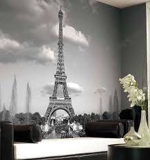 Eiffel Tower Mural Wallpape Black And White4 Large Wall Murals Wall Murals Paris Room Decor