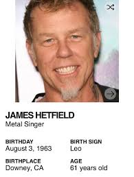 Okay but as a fan of Metallica and the Party Crashers, this is a huge  surprise to see Nick and James share the same birthday : r/partycrashers