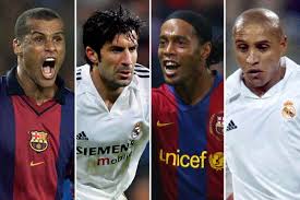 Все матчи последние 5 последние 10 последние 25. Barcelona Vs Real Madrid El Clasico Legends Match Announced With Ronaldinho Roberto Carlos Rivaldo Figo Playing